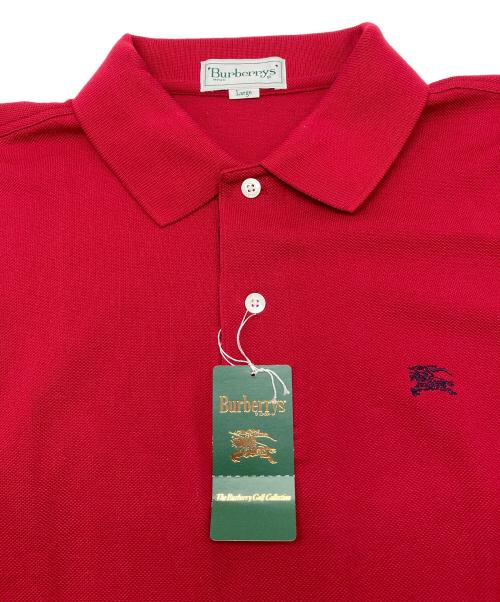 Burberry's（バーバリー）Burberry's (バーバリー) ポロシャツ レッド サイズ:Lの古着・服飾アイテム