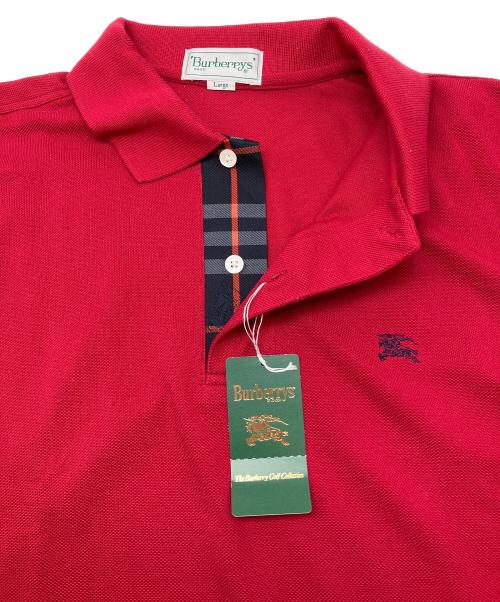 Burberry's（バーバリー）Burberry's (バーバリー) ポロシャツ レッド サイズ:Lの古着・服飾アイテム