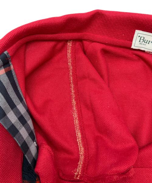 Burberry's（バーバリー）Burberry's (バーバリー) ポロシャツ レッド サイズ:Lの古着・服飾アイテム