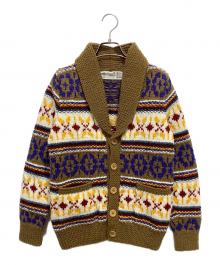 Athena Designs（アテナデザインズ）の古着「カウチンニットカーディガン」｜ブラウン