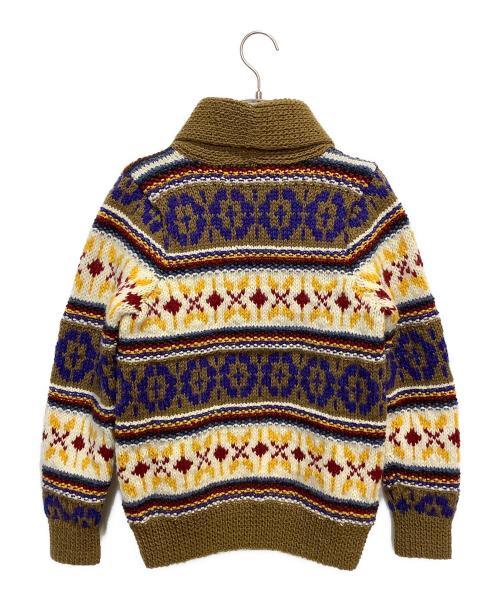 Athena Designs（アテナデザインズ）Athena Designs (アテナデザインズ) カウチンニットカーディガン ブラウン サイズ:40の古着・服飾アイテム