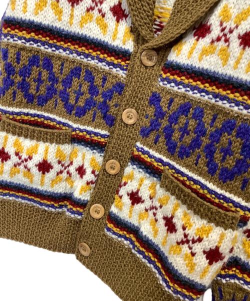 Athena Designs（アテナデザインズ）Athena Designs (アテナデザインズ) カウチンニットカーディガン ブラウン サイズ:40の古着・服飾アイテム