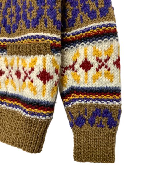 Athena Designs（アテナデザインズ）Athena Designs (アテナデザインズ) カウチンニットカーディガン ブラウン サイズ:40の古着・服飾アイテム