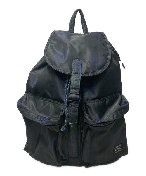 HEAD PORTER（ヘッドポーター）HEAD PORTER (ヘッドポーター) チェックナイロンリュック グリーン×ネイビーの古着・服飾アイテム