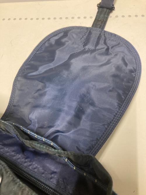 HEAD PORTER（ヘッドポーター）HEAD PORTER (ヘッドポーター) チェックナイロンリュック グリーン×ネイビーの古着・服飾アイテム