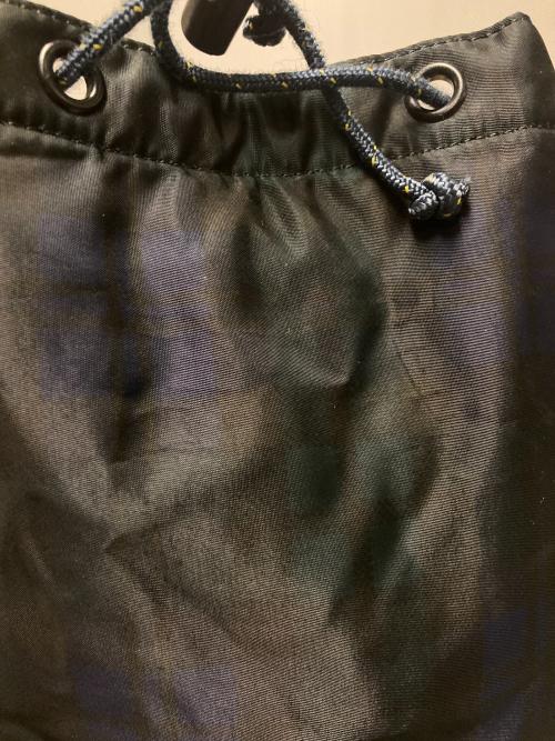 HEAD PORTER（ヘッドポーター）HEAD PORTER (ヘッドポーター) チェックナイロンリュック グリーン×ネイビーの古着・服飾アイテム