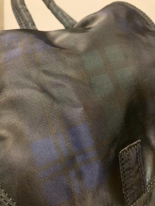 HEAD PORTER（ヘッドポーター）HEAD PORTER (ヘッドポーター) チェックナイロンリュック グリーン×ネイビーの古着・服飾アイテム