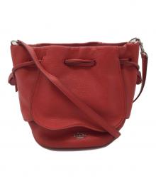 COACH（コーチ）の古着「巾着ショルダーバッグ」｜レッド