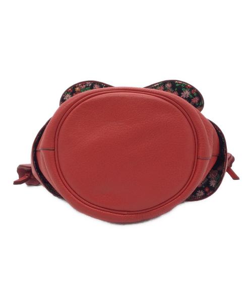 COACH（コーチ）COACH (コーチ) 巾着ショルダーバッグ レッドの古着・服飾アイテム