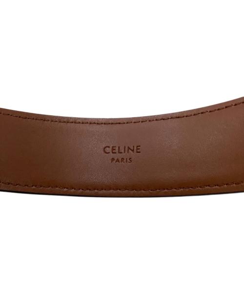 CELINE（セリーヌ）CELINE (セリーヌ) トリオンフカチューシャ ダークブラウンの古着・服飾アイテム