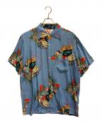 Aloha Blossomアロハブロッサム）の古着「アロハシャツ」｜ブルー