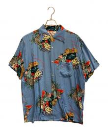 Aloha Blossom（アロハブロッサム）の古着「アロハシャツ」｜ブルー