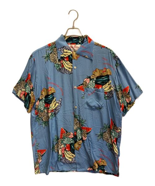 Aloha Blossom（アロハブロッサム）Aloha Blossom (アロハブロッサム) アロハシャツ ブルー サイズ:42の古着・服飾アイテム