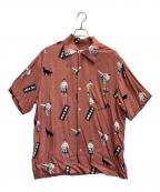 Aloha Blossomアロハブロッサム）の古着「オープンカラーシャツ」｜ピンク