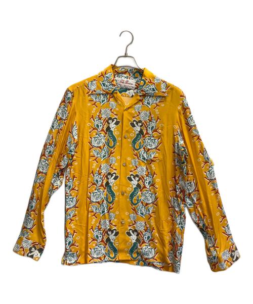 Aloha Blossom（アロハブロッサム）Aloha Blossom (アロハブロッサム) アロハシャツ オレンジ サイズ:42の古着・服飾アイテム