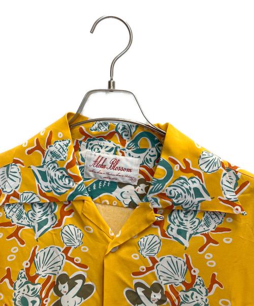 Aloha Blossom（アロハブロッサム）Aloha Blossom (アロハブロッサム) アロハシャツ オレンジ サイズ:42の古着・服飾アイテム