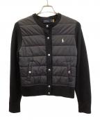 POLO RALPH LAURENポロ・ラルフローレン）の古着「ニット切替中綿ジャケット」｜ブラック
