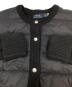 中古・古着 POLO RALPH LAUREN (ポロ・ラルフローレン) ニット切替中綿ジャケット ブラック サイズ:S：10000円