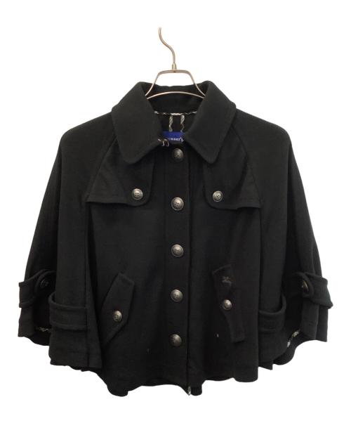 BURBERRY BLUE LABEL（バーバリーロンドンブルーレーベル）BURBERRY BLUE LABEL (バーバリーロンドンブルーレーベル) ショートコート ブラック サイズ:38の古着・服飾アイテム