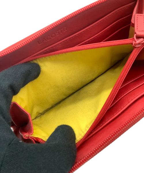 LACOSTE（ラコステ）LACOSTE (ラコステ) 長財布 レッドの古着・服飾アイテム