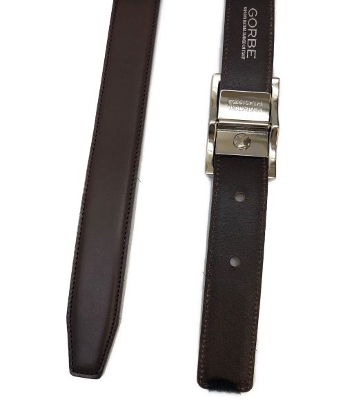 GORBE（ゴルベ）GORBE (ゴルベ) レザーベルト ブラウン 未使用品の古着・服飾アイテム