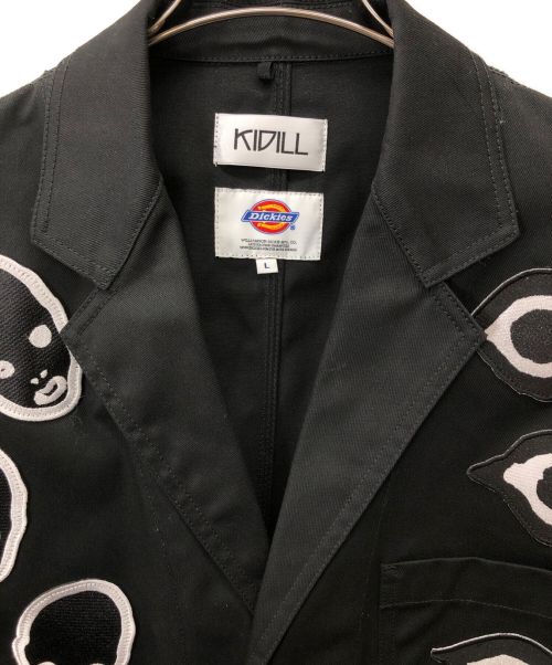KIDILL（キディル）KIDILL (キディル) Dickies (ディッキーズ) チェスターコート ブラック サイズ:Lの古着・服飾アイテム