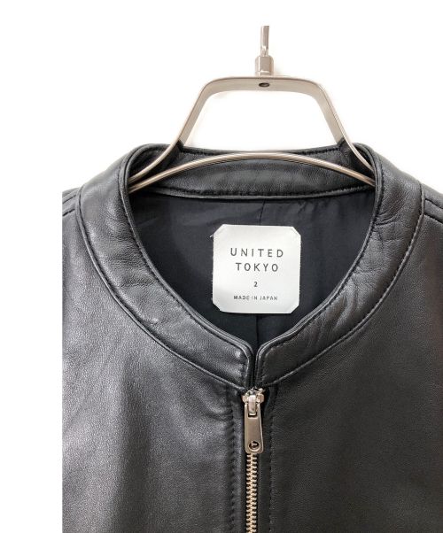 UNITED TOKYO（ユナイテッドトーキョー）UNITED TOKYO (ユナイテッドトーキョー) レザージャケット ブラック サイズ:2の古着・服飾アイテム