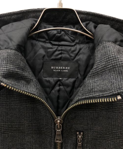 BURBERRY BLACK LABEL（バーバリーブラックレーベル）BURBERRY BLACK LABEL (バーバリーブラックレーベル) ジップアップジャケット ブラック サイズ:Mの古着・服飾アイテム