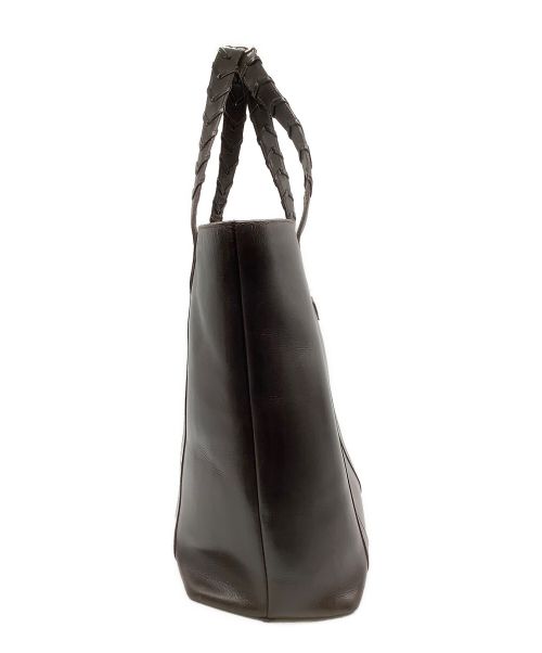 CHAMBORD SELLIER（シャンボール セリエ）CHAMBORD SELLIER (シャンボール セリエ) レザートートバッグ ブラウンの古着・服飾アイテム