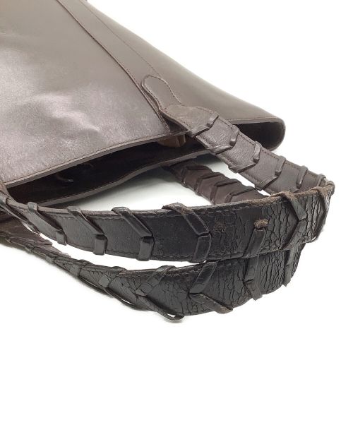 CHAMBORD SELLIER（シャンボール セリエ）CHAMBORD SELLIER (シャンボール セリエ) レザートートバッグ ブラウンの古着・服飾アイテム