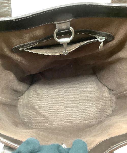 CHAMBORD SELLIER（シャンボール セリエ）CHAMBORD SELLIER (シャンボール セリエ) レザートートバッグ ブラウンの古着・服飾アイテム