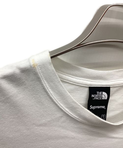 THE NORTH FACE（ザ ノース フェイス）THE NORTH FACE (ザ ノース フェイス) SUPREME (シュプリーム) Tシャツ ホワイト サイズ:USSの古着・服飾アイテム