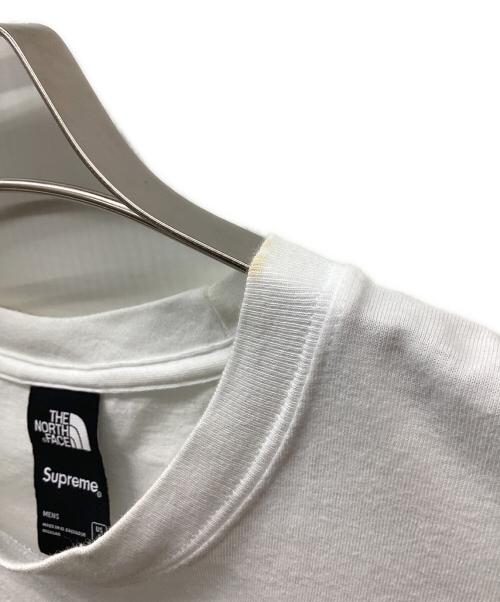 THE NORTH FACE（ザ ノース フェイス）THE NORTH FACE (ザ ノース フェイス) SUPREME (シュプリーム) Tシャツ ホワイト サイズ:USSの古着・服飾アイテム