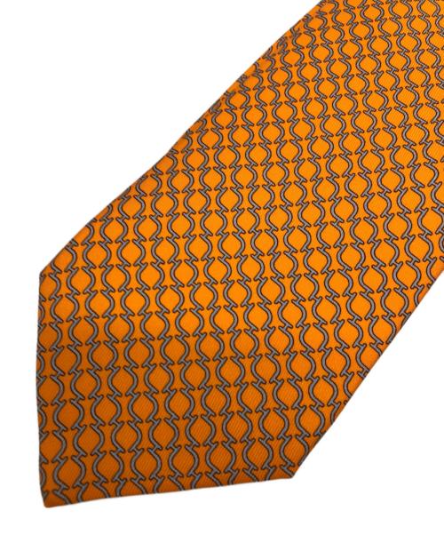 HERMES（エルメス）HERMES (エルメス) ネクタイ オレンジ サイズ:ーの古着・服飾アイテム