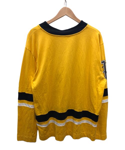 MONCLER（モンクレール）MONCLER (モンクレール) Palm Angels (パーム エンジェルス) ロングスリーブTシャツ イエロー サイズ:sの古着・服飾アイテム