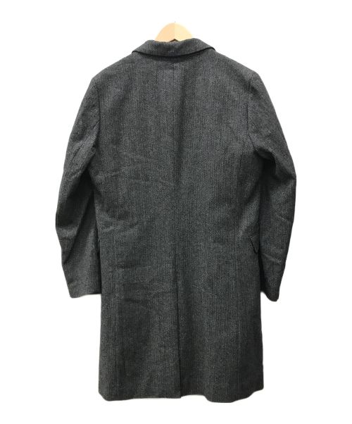 nano・universe（ナノ・ユニバース）nano・universe (ナノ・ユニバース) ダブルチェスターコート ブラック サイズ:Sの古着・服飾アイテム