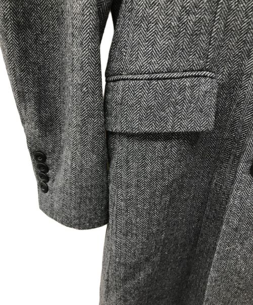 nano・universe（ナノ・ユニバース）nano・universe (ナノ・ユニバース) ダブルチェスターコート ブラック サイズ:Sの古着・服飾アイテム