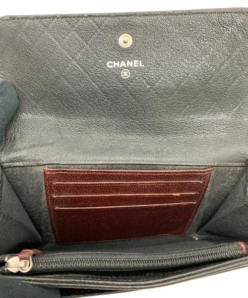 CHANEL（シャネル）CHANEL (シャネル) フラップウォレット ブラックの古着・服飾アイテム