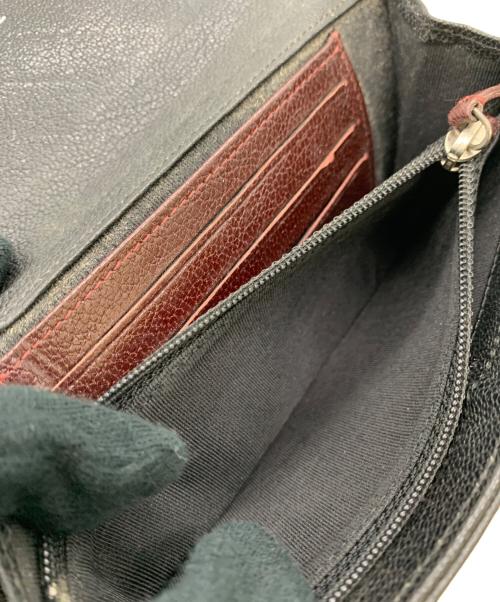 CHANEL（シャネル）CHANEL (シャネル) フラップウォレット ブラックの古着・服飾アイテム