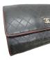 中古・古着 CHANEL (シャネル) フラップウォレット ブラック：18000円