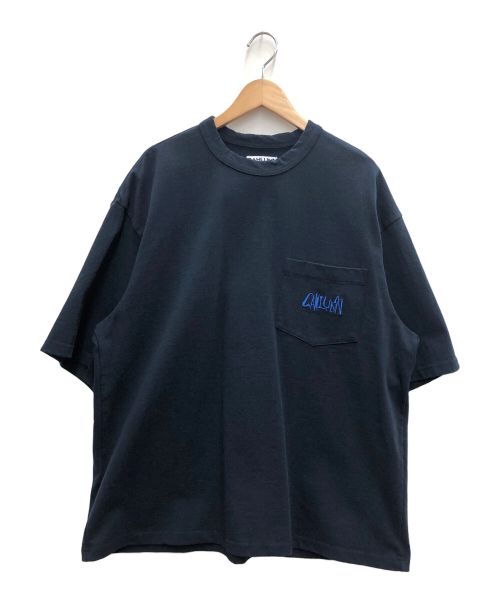 CAHLUMN（カウラム）CAHLUMN (カウラム) ヘビーウェイトTシャツ ネイビー サイズ:XLの古着・服飾アイテム