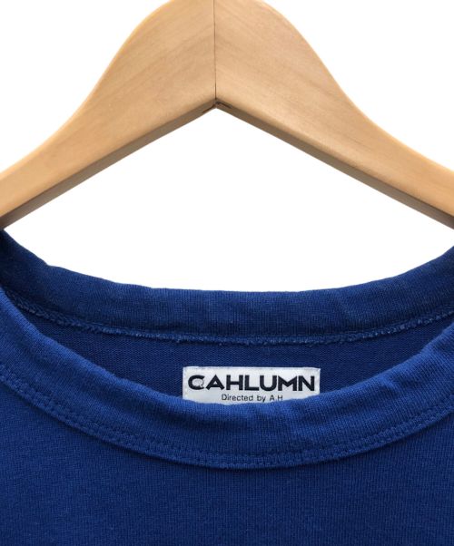 CAHLUMN（カウラム）CAHLUMN (カウラム) ヘビーウェイトTシャツ ブルー サイズ:XXLの古着・服飾アイテム