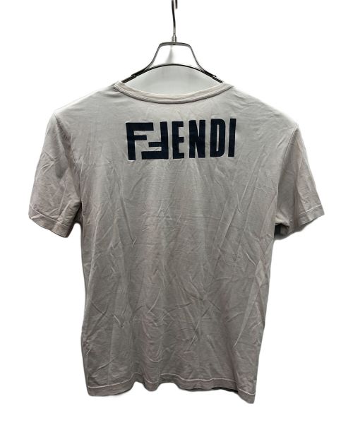 FENDI（フェンディ）FENDI (フェンディ) プリントTシャツ グレー×ベージュ サイズ:Mの古着・服飾アイテム