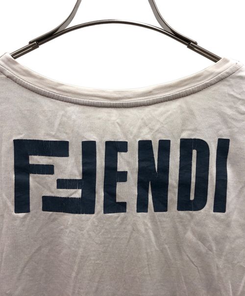 FENDI（フェンディ）FENDI (フェンディ) プリントTシャツ グレー×ベージュ サイズ:Mの古着・服飾アイテム