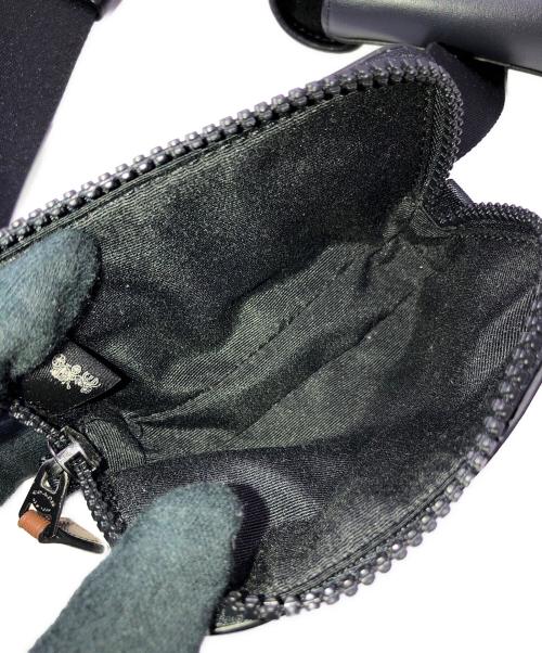 COACH（コーチ）COACH (コーチ) ダブルベルトバッグ ブラックの古着・服飾アイテム