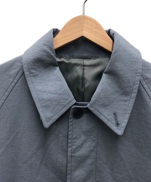 green label relaxing（グリーンレーベルリラクシング）green label relaxing (グリーンレーベルリラクシング) ナイロンオックス ラグラン ステンカラーコート ブルー サイズ:Lの古着・服飾アイテム