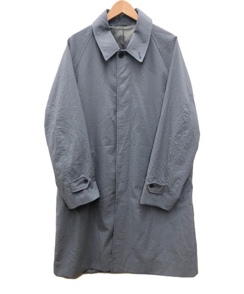 green label relaxing（グリーンレーベルリラクシング）green label relaxing (グリーンレーベルリラクシング) ナイロンオックス ラグラン ステンカラーコート ブルー サイズ:Lの古着・服飾アイテム