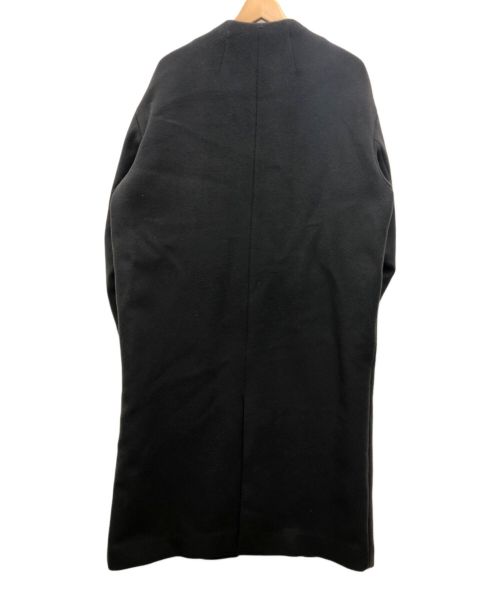 IENA（イエナ）IENA (イエナ) ノーカラーコート ダークブラウン サイズ:Lの古着・服飾アイテム