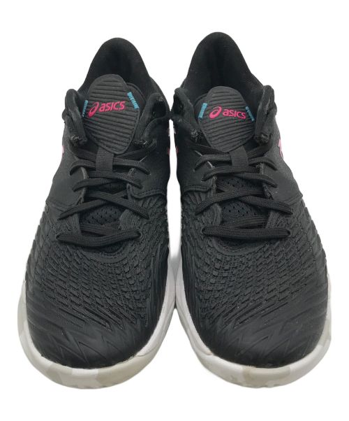 asics（アシックス）asics (アシックス) シューズ ブラック×ピンク サイズ:25の古着・服飾アイテム
