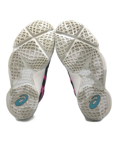 asics（アシックス）asics (アシックス) シューズ ブラック×ピンク サイズ:25の古着・服飾アイテム